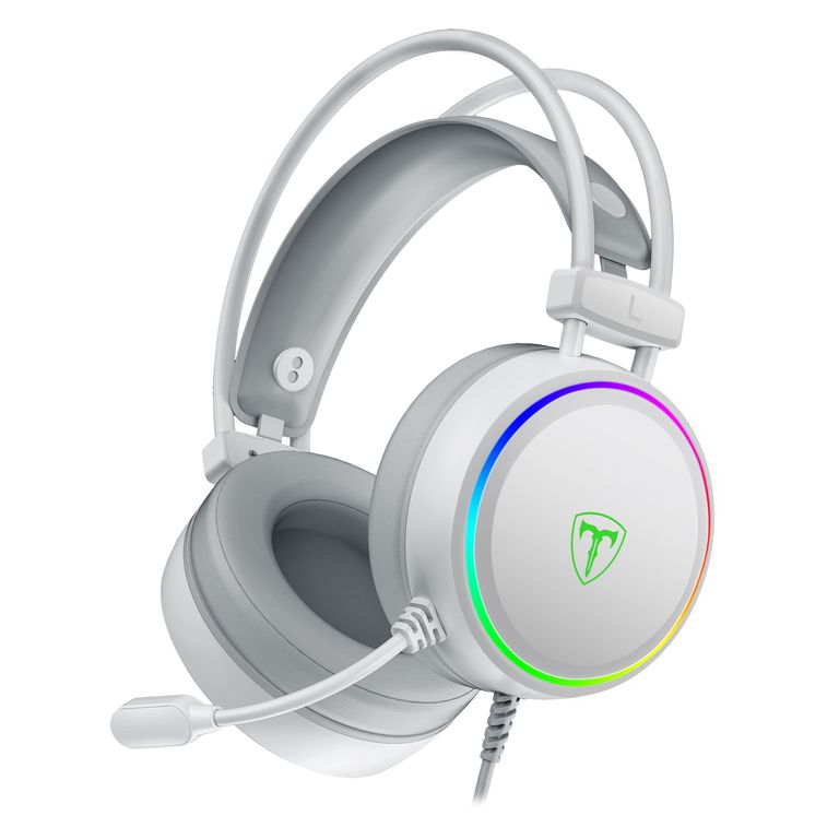Audifono T-DAGGER SONA RGB White Virtual 7.1 C/ Microfono USB