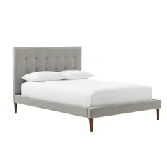 GENERICO - Juego de Dormitorio Hellmet Living Furniture 2 Plz Gris Claro