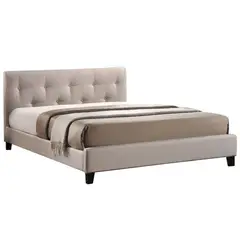 GENERICO - Juego de Dormitorio Benaz Living Furniture 2 Plz Beige