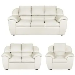 GENERICO - Juego de Sala 3 2 1 Armata Living Furniture Blanco