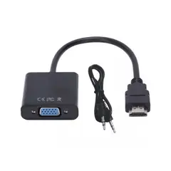 GENERICO - Cable Adaptador Hdmi a Vga 1080p Imagen Monitor Pantalla