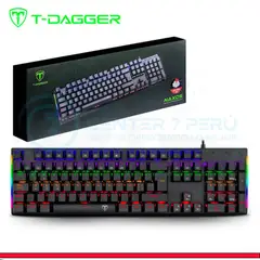 T-DAGGER - Teclado KB Mecánico NAXOS Black FullSize Red