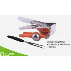 FACUSA - Prensa papas de con Exprimidor de Limon y trinche de Regalo