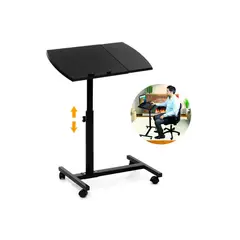 GENERICO - Mesa Escritorio Plegable para Computadora Laptop con Ruedas
