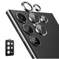 GENERICO - Protector Metálico Para Cámara Compatible con Samsung Galaxy S23 Ultra Gray