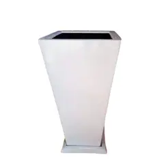 GENERICO - MACETA PIRAMIDE BLANCO 80X40CM