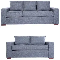 GENERICO - Juego de Sala 3 2 Ginebra Living Furniture Gris