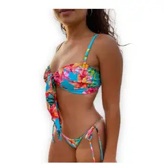 KUKUYU - Bikini Mujer Alice Turquesa