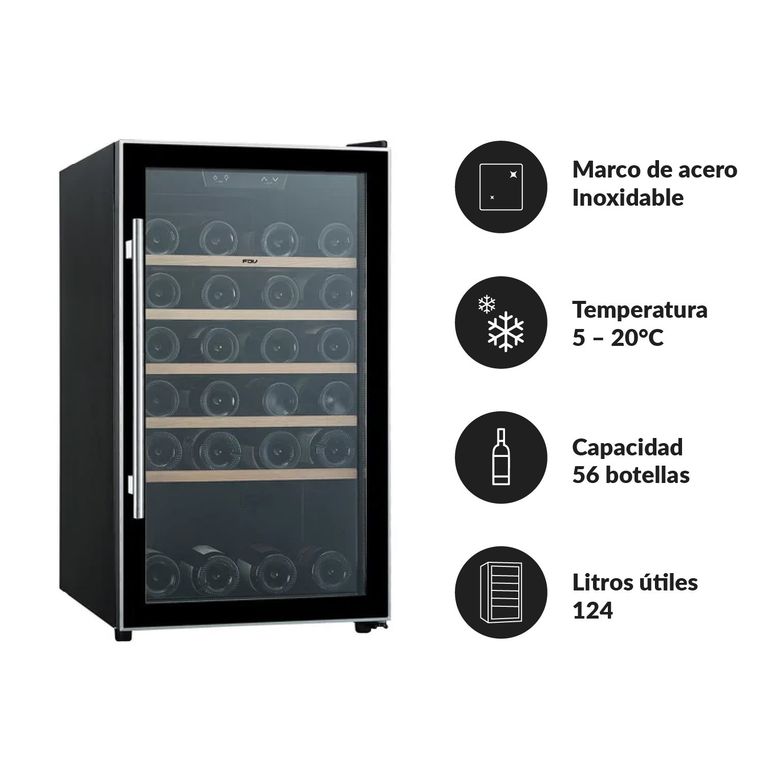 Cava de Vino Black 56 botellas