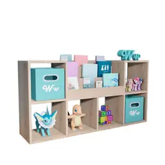 WONDER WOOD MUEBLERIA - Organizador Juguetero Lu con Portacuentos Natural