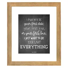 CASA PIZARRO - Cuadro con dedicatoria "Your last everything", 23 x 28 cm