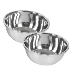 INSPIRA - Set de 2 Bowls para Cocina de Acero Inoxidable de Repostería