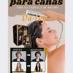 DEXE - SHAMPOO TINTE DE CABELLO BARBA CEJAS CANAS A NEGRO