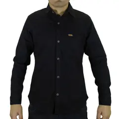 GENERICO - Camisa Drill Hombre - Negro.