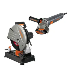 TRUPER - Combo Tronzadora 14" y Amoladora 4 1/2" Industrial