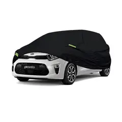 TECGO - PROTECTOR CUBIERTA COBERTOR TIPO KIA PICANTO HATCHBACK NEGRO