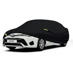 TECGO - PROTECTOR CUBIERTA COBERTOR TIPO TOYOTA AVENSIS SEDAN NEGRO