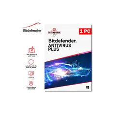 BITDEFENDER - ANTIVIRUS PLUS 1PC 12M