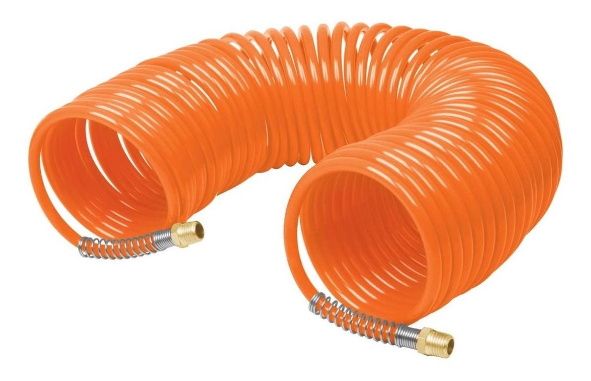 Manguera de 15 m tipo resorte 1/4" para compresora