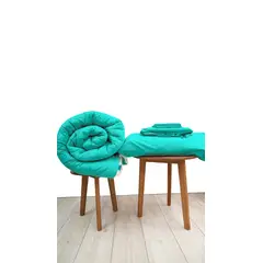 COBITEX HOME - Sábanas + Edredón con corderito 1 plz Turquesa Cobitex 100% algodón