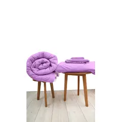 COBITEX HOME - Sábanas + Edredón con corderito 1 plaza Lila Cobitex 100% algodón