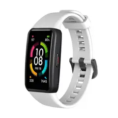 GENERICO - Correa de Silicona Para Huawei Band 6 - BLANCO