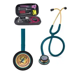 LITTMANN - Estetoscopio Classic III arcoíris Azul Caribe + ESTUCHE