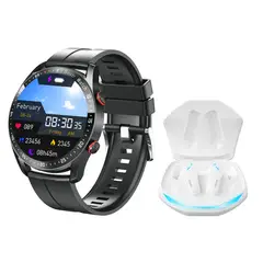 LENOVO - GM2 PRO De Tws Audífonos-Blanco y Toumi watch GT-X-Negro