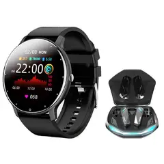 LENOVO - Audífonos GM2 Pro Tws Bluetooth 5.3 y Toumi Fit 2 watch-Negro