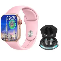 LENOVO - Audífonos GM2 Pro Bluetooth 53-Negro y Toumi Watch S9 Pro-Rosa