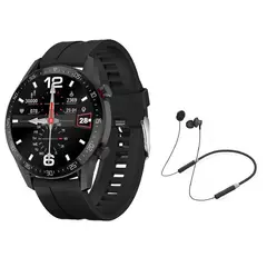 LENOVO - Audífonos HE05 Tws y Toumi Watch GT-R Reloj inteligente-Negro