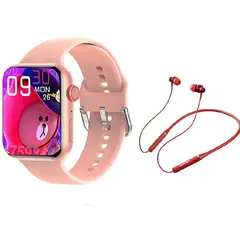 LENOVO - Audífonos HE05 Tws y Toumi Watch 2 Max Reloj inteligente-Rosa