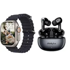 LENOVO - Audífonos XT88 De Tws-Girs y Toumi watch-Negro