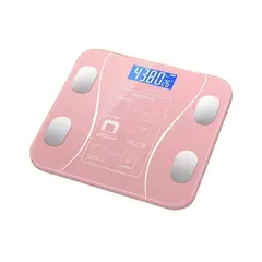 GENERICO - Balanza para peso corporal hasta 180 kg Báscula a pila ROSA