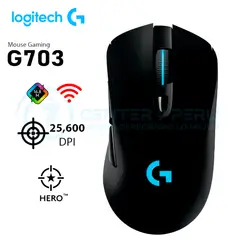 LOGITECH - MOUSE G703 LIGTHSPEED WIRELESS BLACK