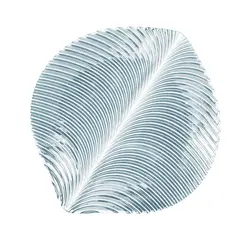 INSPIRA - Gran Frutero de Vidrio en forma de Hoja