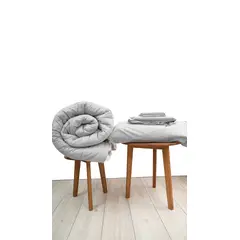 COBITEX HOME - Sábanas + Edredón con corderito 1 plaza Gris Cobitex 100% algodón