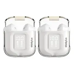 LENOVO - 2pcs LP6 Pro De TWS Auricular bluetooth inalámbrico-Blanco