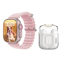 LENOVO - LP6 Pro De Audífonos tws-Blanco y Toumi Watch S8-Rosa