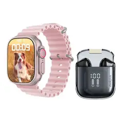 LENOVO - LP6 Pro De Audífonos tws-Negro y Toumi Watch S8-Rosa