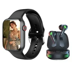 LENOVO - XT85II De Auriculares tws-Negro y Toumi Watch-Negro
