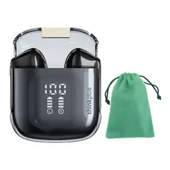 LENOVO - LP6 Pro De Audífonos-Negro y Bolsa de almacenamiento-Verde