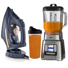 OSTER - Licuadora ActiveSense Vaso Blen N Go y Plancha de vapor 2 en 1