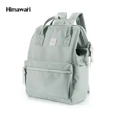HIMAWARI - - Mochila multibolsillos porta laptop con USB - Verde Claro