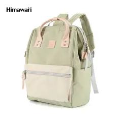 HIMAWARI - - Mochila multibolsillos porta laptop con USB - Verde Piedra