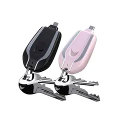 GENERICO - Cargador de llavero portátil Android de 1500mAh con tipo C