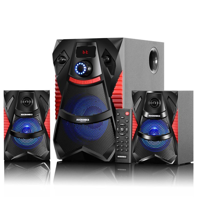 PARLANTE 2.1 VIBRATO MIC-S7522BT WOOFER 5” 70W