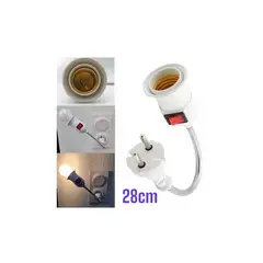 GENERICO - Adaptador de Enchufe con Socate para Foco