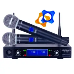 BATBLACK - Microfono inalambrico profesional uhf bt-u168