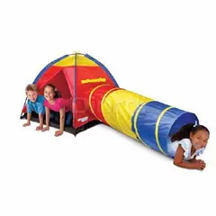 GENERICO - Carpa Casita Con Túnel 2 en 1